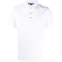 Michael Kors para hombre. CB95FGVC93 Polo de Algodón blanco (S), Casual, Manga corta, outlet 2026.