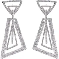 Avant Garde Pendientes 'Agataa' plata