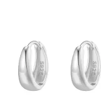 Hey Happiness Pendientes 'Dome' plata