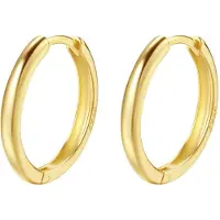Hey Happiness Pendientes 'Urban Hoop' oro