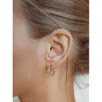 Hey Happiness Pendientes 'Braided' plata