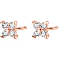 Hey Happiness Pendientes 'Daisy' oro rosa