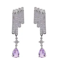 Avant Garde Pendientes 'Vesnaya' plata
