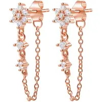 Hey Happiness Pendientes 'Soft Bloom' oro rosa