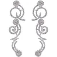 Avant Garde Pendientes 'Giselaina' plata