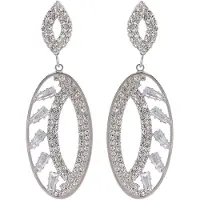 Avant Garde Pendientes 'Bianca' plata