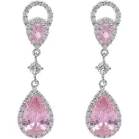Avant Garde Pendientes 'Agatana' rosa claro