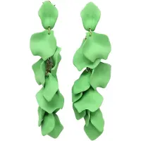 Avant Garde Pendientes 'Petals' verde