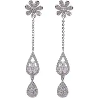 Avant Garde Pendientes 'Yulia' plata