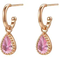 Hey Happiness Pendientes 'October Birthstone' oro rosa