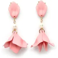 Avant Garde Pendientes 'Ophelia' rosa claro