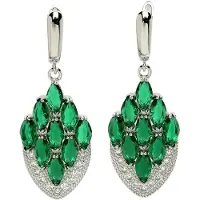 Avant Garde Pendientes 'Luciana' verde