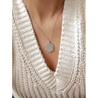 Hey Happiness Cadena 'Flower of Life' plata