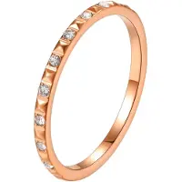 Hey Happiness Anillo 'Pyramid' oro rosa