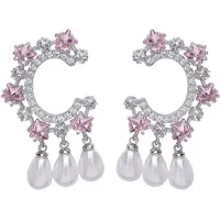 Avant Garde Pendientes 'Jovanaia' rosa claro