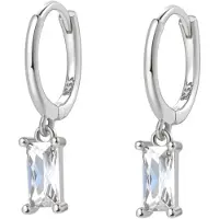 Hey Happiness Pendientes 'Baguette' plata