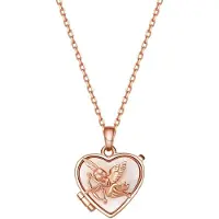 Hey Happiness Cadena 'Cupid Heart Locket' oro rosa