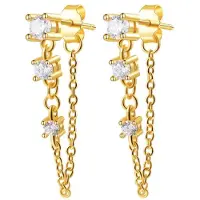 Hey Happiness Pendientes 'Stardust' oro