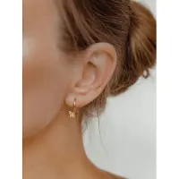 Hey Happiness Pendientes 'Flutter' oro
