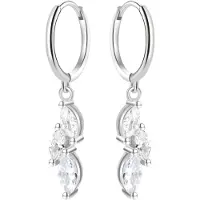 Hey Happiness Pendientes 'Cluster Huggie' plata