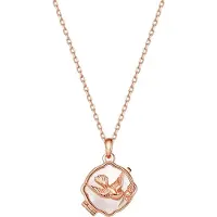 Hey Happiness Cadena 'Serenity Locket' oro rosa