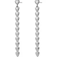 Hey Happiness Pendientes 'Heart Cascade' plata