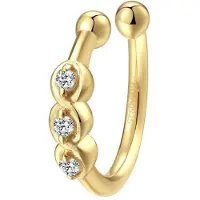 Hey Happiness Pendientes 'Trinity Cuff' oro