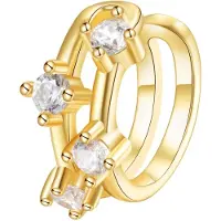 Hey Happiness Pendientes 'Sparkle Band' oro