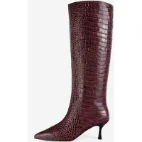 L37 HANDMADE SHOES Botas 'SOMEBODY TOLD ME' burdeos