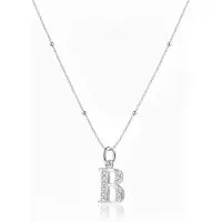 Hey Happiness Cadena 'Letter B' plata