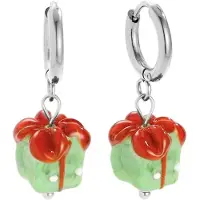 Cala Rose Pendientes 'EMERALD GIFT' plata