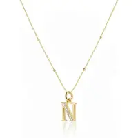 Hey Happiness Cadena 'Letter N' oro