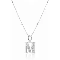 Hey Happiness Cadena 'Letter M' plata
