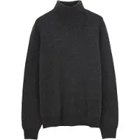 GOBI Cashmere Jersey 'Men's Essential Turtleneck Cashmere Sweater' antracita