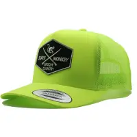 Surf Monkey Gorra deportiva amarillo neón