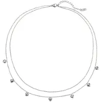 Hey Happiness Cadena 'Heart Layers' plata