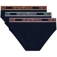 Emporio Armani para hombre. EM000258_AF20669 Set 3 Slips Core Logobanda marino (L), Homewear, Algodón, outlet 2026.