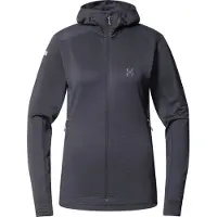 Haglöfs - Women's L.I.M Mid Multi II Hood - Forro polar size L, gris