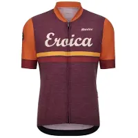 Santini - Eroica Iris - Maillot de ciclismo size M, rojo