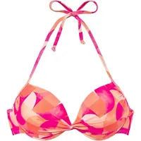 LASCANA Top de bikini beige / naranja / rosa / rosa