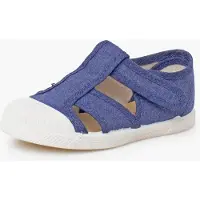 Pisamonas Zapatos abiertos azul denim