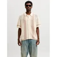 Jack & jones Cárdigan beige / blanco lana