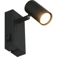 TRIO 230561142 MACKENZIE: Lámpara de pared exterior, tecnología SMD LED, 8W, 800 lúmenes, 3000K, IP54, color antracita