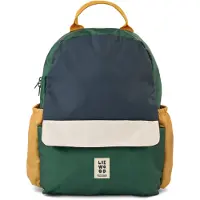 Liewood Mochila 'Lennon' beige claro / marino / dorado / verde oscuro
