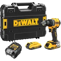 DeWalt Taladro atornillador inalámbrico DCD794D2T-QW, 18 V, 2 Ah, con batería de litio, incluye 2 baterías