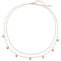 Hey Happiness Cadena 'Heart Layers' oro rosa