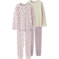 Name it Pijama amarillo claro / lila / rosa / burdeos