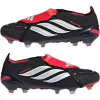 Adidas adidasBota de fútbol con lengüeta plegable PREDATOR ELITE césped natural seco 43 1/3 Core Black / Cloud White / Lucid Red Unisex