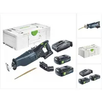 Festool RSC 18 EB-Basic Sierra de sable sin cable 18 V Brushless + 2x 3.0 Ah batería + cargador + systainer