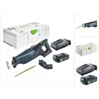 Festool RSC 18 EB-Basic Sierra de sable sin cable 18 V Brushless + 1x batería 3.0 Ah + cargador + systainer